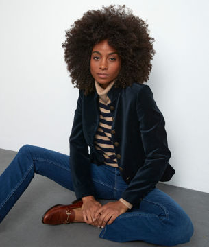 Picture of TANG BLUE VELVET JACKET